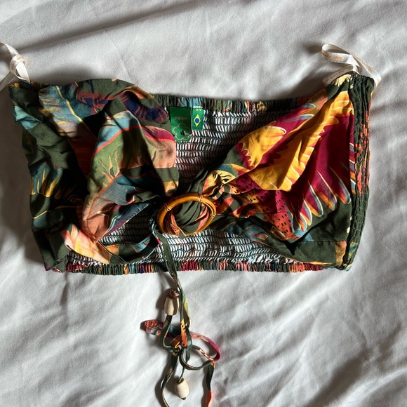 FARM Rio Multicolor Tropical Print Top - Picture 4 of 4